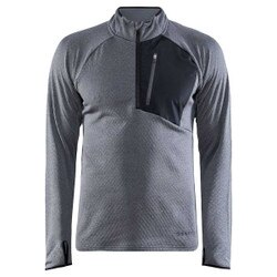 Craft Core Trim Thermal Midlayer Top Men's in Dark Grey Melange
